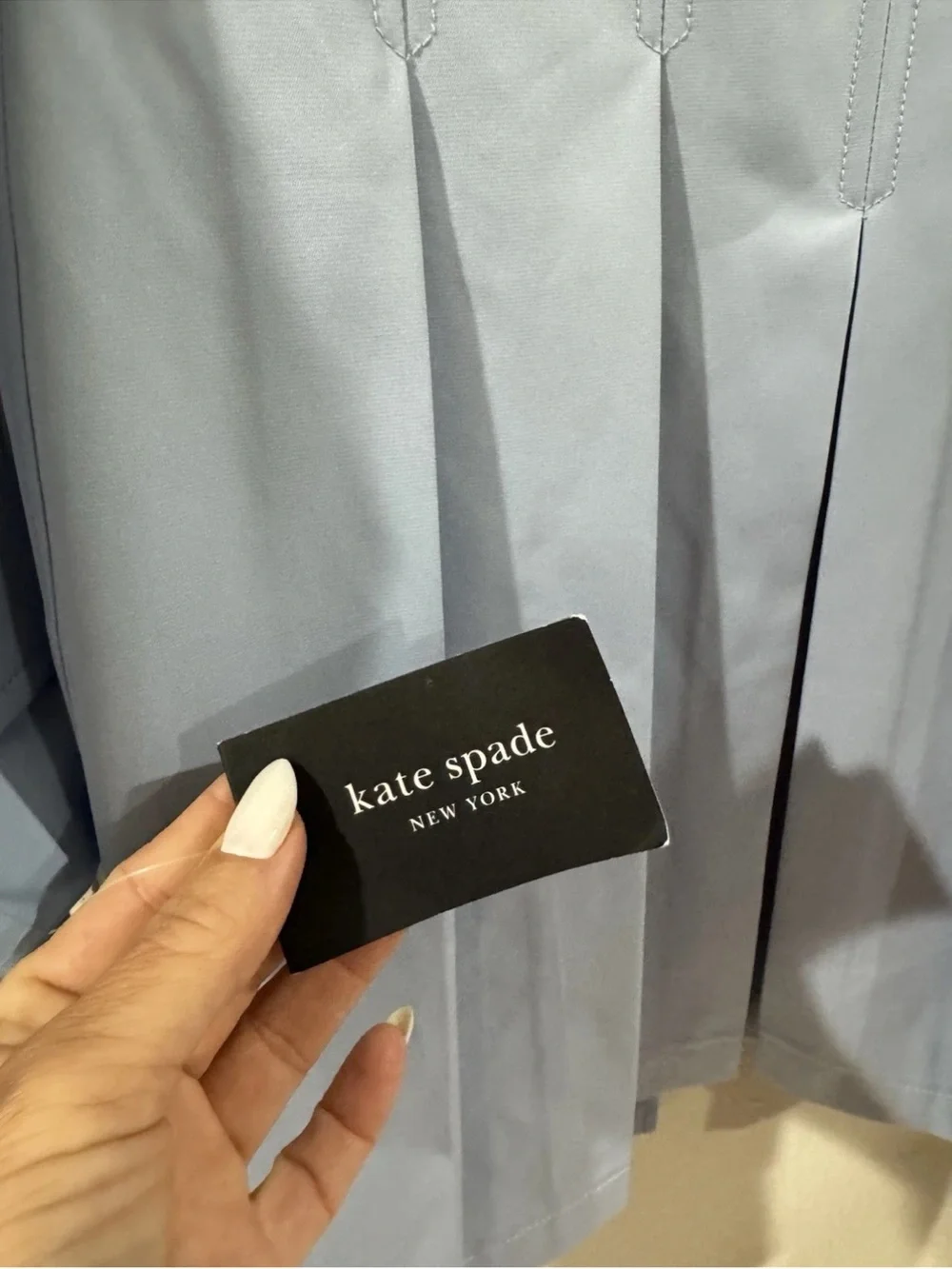 Kate Spade Pleat Back Trench Coat